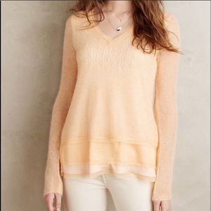 Anthropologie Knitted & Knotted Alessia Alpaca Blend Sweater Size Medium